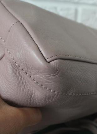 Pure luxuries сумка дуже гарного пудрово рожевого кольору.  натуральна шкіра.3 фото