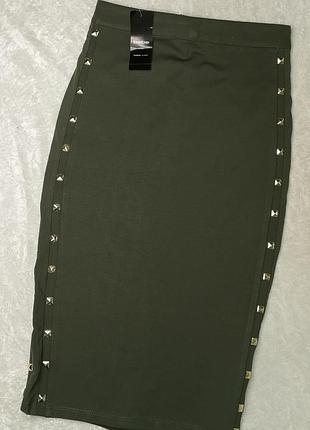 Юбка хаки новая