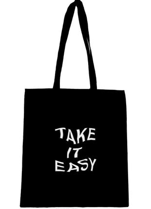Еко сумка шопер шоппер " take it easy "