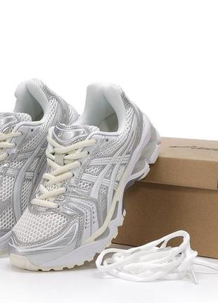 Мужские кроссовки asics gel-kayano 14 white silver 40-41-42-43-44-45