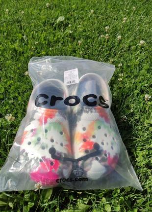 Crocs classic lined tie dye clog black/multi 39-40 26см 

новые оригинал кроксы8 фото