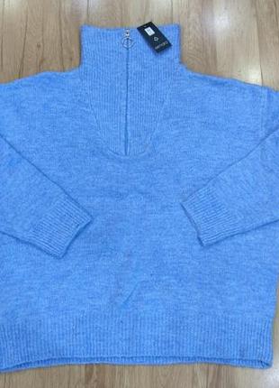 Жіночий однотонний теплий светр esmara, розмір m(40/42), бірюзовий