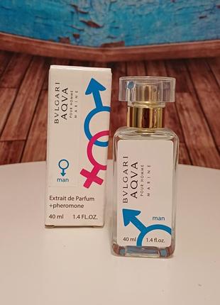Стойкий мужской парфюм с ферамоном bvlgari aqva pour homme marine