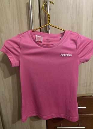 Футболка женская adidas розовая3 фото