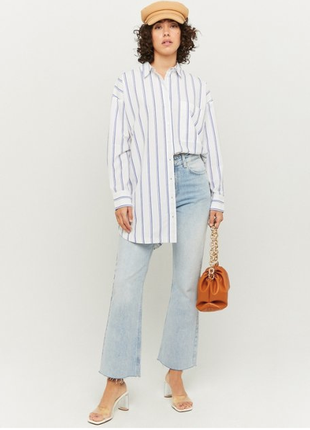 Женская полосканая рубашка tally weiji