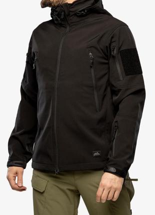 Куртка softshell  helikon-tex gunfighter sharkskin black m