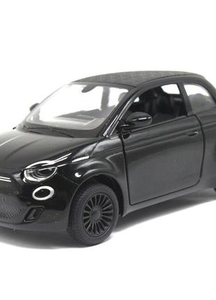 Металева машинка fiat 500e чорний