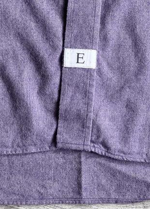 Сорочка\рубашка emmett slim fit purple brushed cotton shirt4 фото