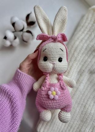 Вязаная игрушка зайка 🌸🐰ручной работы