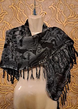 Арафатка черно серая  jack & jones