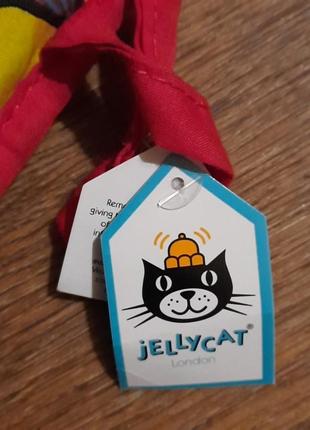 Jellycat нова м'яка тактильна книжка шуршалка з хвостиками де чий хвіст дракончики3 фото