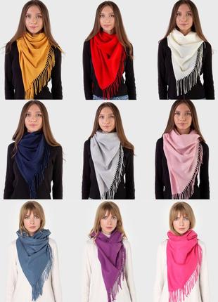 Теплый кашемировый палантин кашемир женский шафр зимний шарф платок палантин недорого5 фото