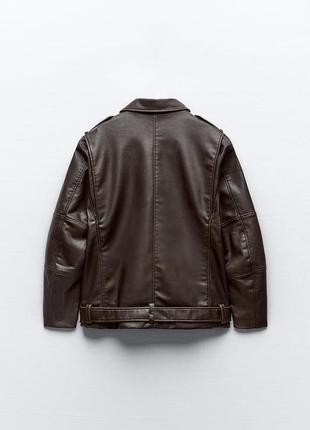 Кожаная куртка zara5 фото