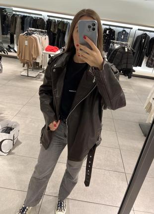 Шкіряна куртка zara
