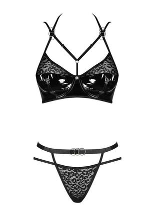 Эротический комплект белья obsessive bagirela 2-pcs set l/xl5 фото