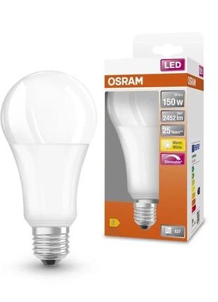 Світлодіодна лампа osram gls 20w e27 з регулюванням яскравості parathom warm white opal (150w eqv)