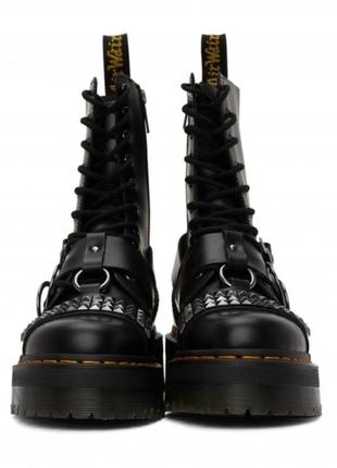 Dr. martens
высокие ботинки на платформе jadon zip hi stud black smooth5 фото