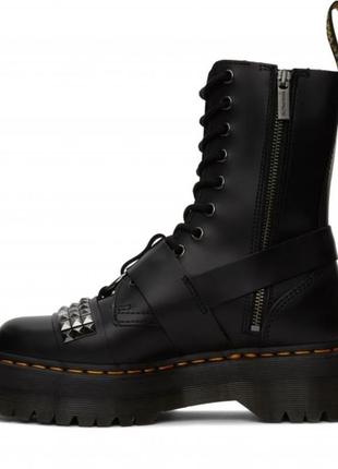 Dr. martens
высокие ботинки на платформе jadon zip hi stud black smooth4 фото