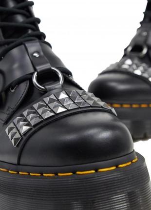 Dr. martens
высокие ботинки на платформе jadon zip hi stud black smooth2 фото