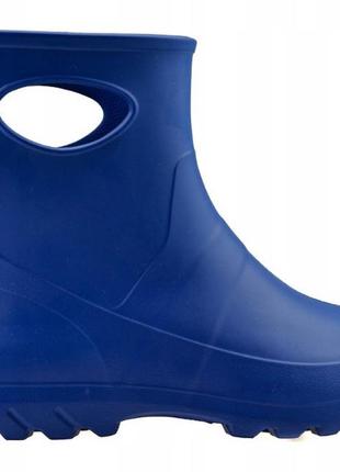 Жіночі гумові чоботи з пінки lemigo garden 752 сині. 402 фото