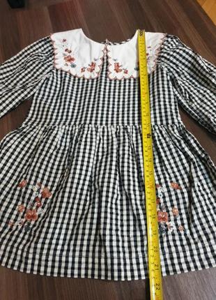 Платье в клеточку next, zara  anni h&m  primark, palomino, disney, c&a  f&f  tu,george5 фото