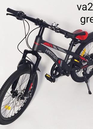 Горный велосипед hammer va210    20 дюймов     mg( магнезиевые диски, серебристый цвет)2 фото