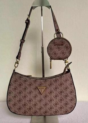 Жіноча сумочка на плече guess (h7-13) light brown2 фото