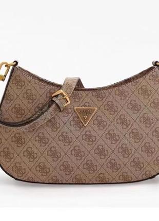 Жіноча сумочка на плече guess (h7-13) light brown1 фото