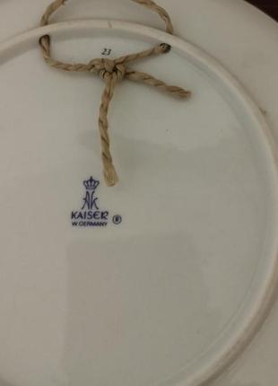 Коллекционная тарелка kaiser серия "птенцы".диаметр-20см.3 фото