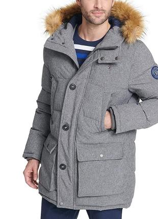 Мужская длинная зимняя парка tommy hilfiger arctic cloth heavyweight performance parka1 фото