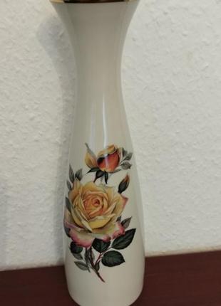Очень красивая немецкая ваза creidlitz "роза"германия 70хх.гг.1 фото