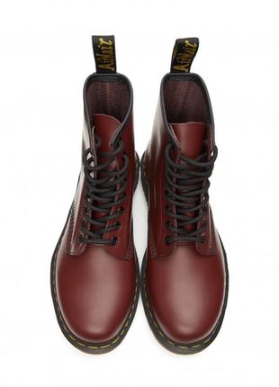 Черевики dr. martens 1460 cherry red smooth2 фото