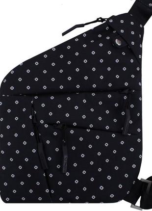 Чоловіча сумка-месенджер із принтом bagland triangle водовідштовхувальна тканина 3 л 462 (00210664)