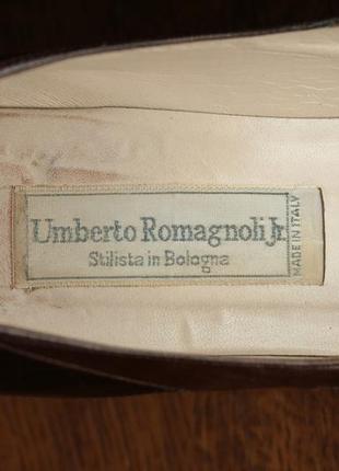 Женские итальянские кожаные туфли umberto romagnoli jr.5 фото