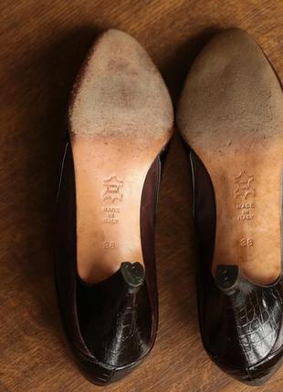 Женские итальянские кожаные туфли umberto romagnoli jr.8 фото