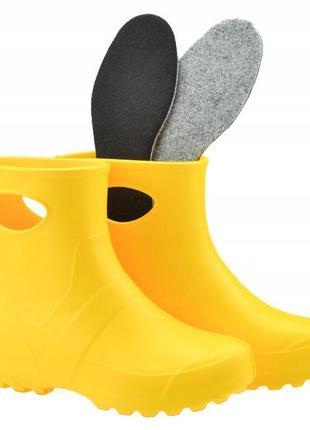 Жіночі гумові чоботи з пінки lemigo garden 752 жовті р. 401 фото