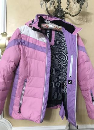 Нова шикарна зимова лижна пухова куртка відомої тм colmar 46 розмір5 фото