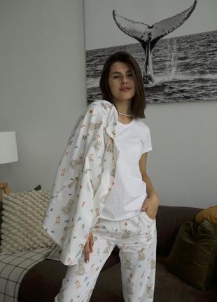 Пижама фланель теплая пижама8 фото