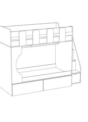 Дитяче ліжко-горище  дем125 фото