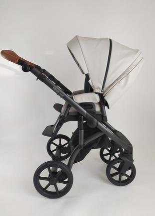Детская коляска 2 в 1 roan bass next island stone (екошкіра)