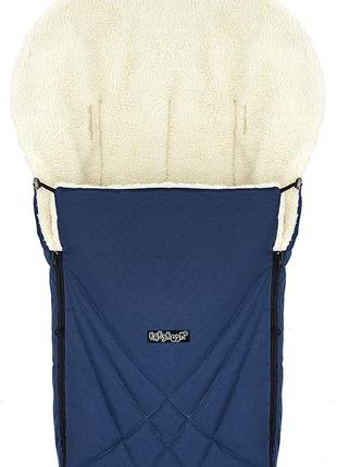 Зимовий конверт babyroom wool n-8 navy blue темно-синій2 фото