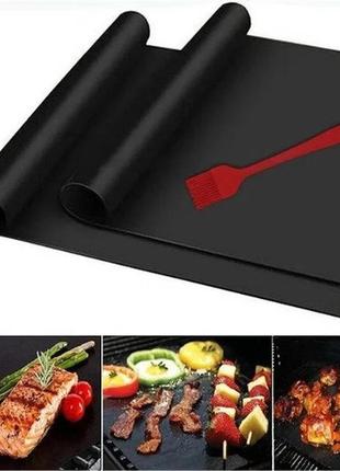 Bbq grill sheet гриль мат портативний антипригарним покриттям 33 х 40 см для овочів м'яса ammunation5 фото