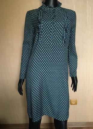 Натуральное платье в принт индия