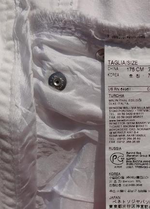 Sisley. итальянские белые джинсы. м и l размер. на высоких.9 фото