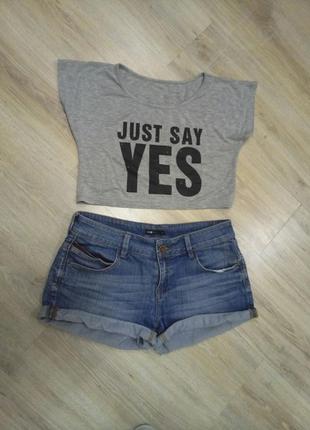 Молодежный летний топ just say yes2 фото