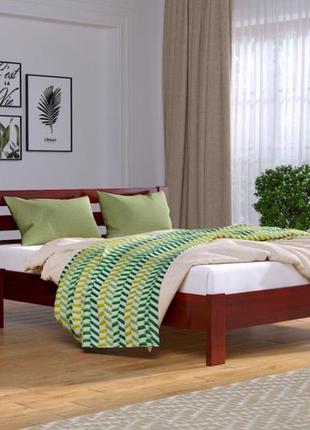 Ліжко дерев'яне рената люкс естелла estella/ кровать дерев'яна 140*190 щит бука3 фото