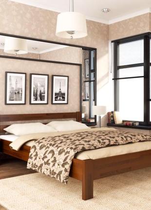 Ліжко дерев'яне рената естелла estella/ кровать дерев'яна 120*200 щит бука1 фото