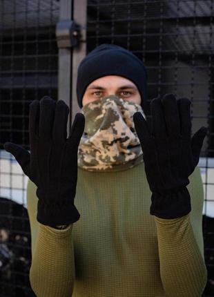 Зимові тактичні перчатки without captain black2 фото