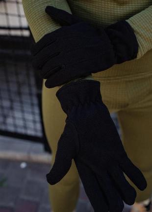 Зимові тактичні перчатки without captain black1 фото