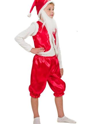 Детский карнавальный  костюм  гном красный2 фото